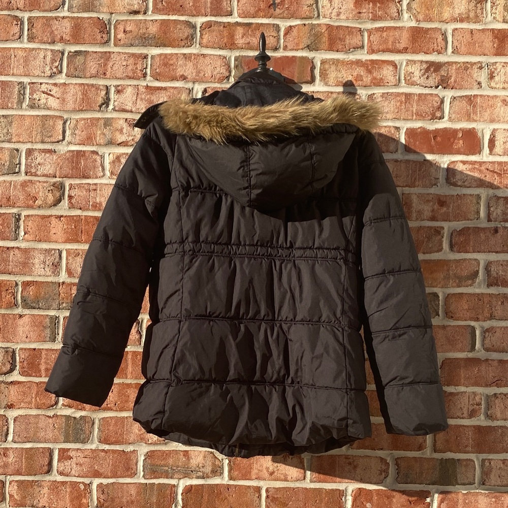 Old Navy MATERNITY black winter puffer jacket sz M